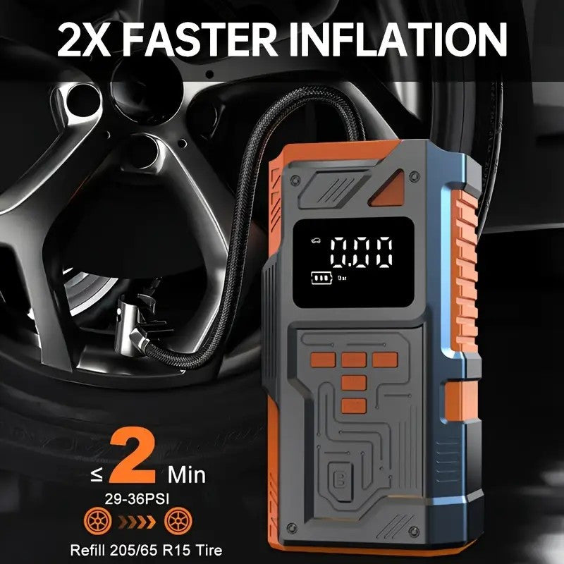 Mini Air Compressor Pump Digital Display Tire Inflator