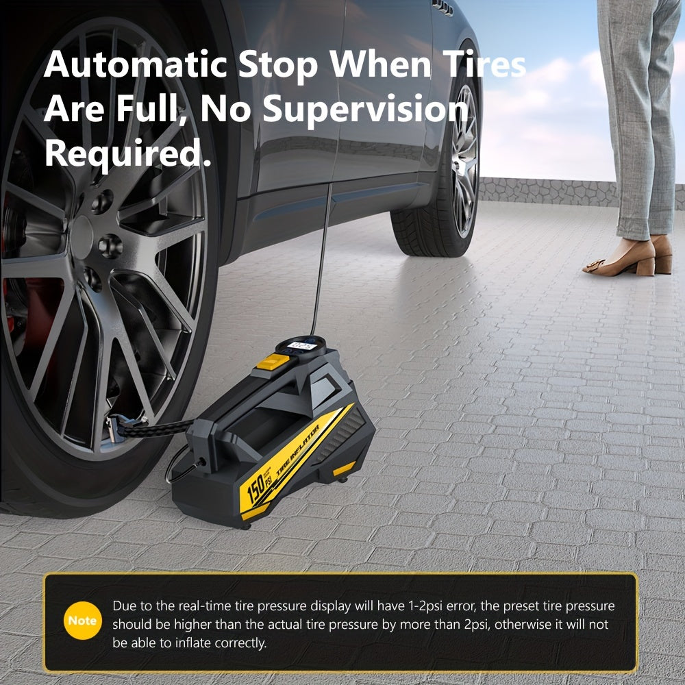 Car Air Compressor Portable 150 PSI Digital