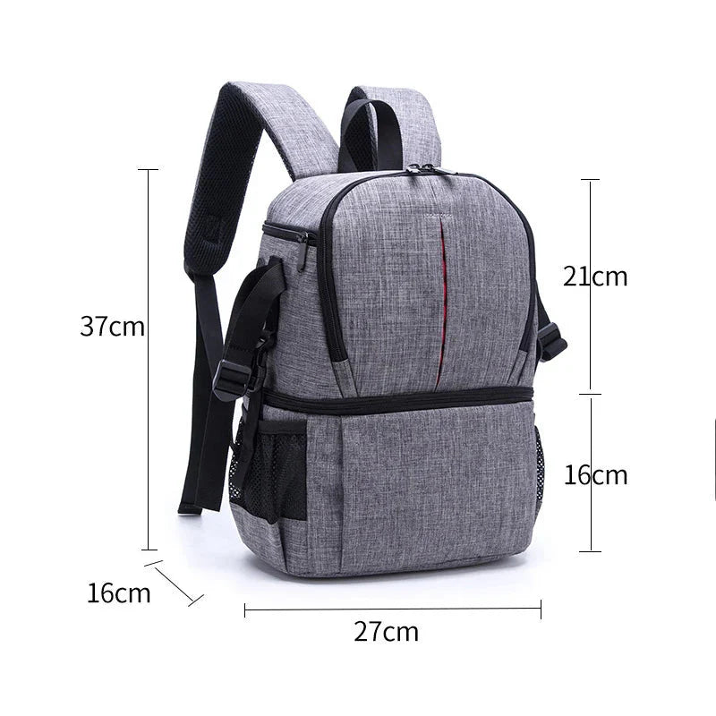 Waterproof Camera Backpack 16L Grey