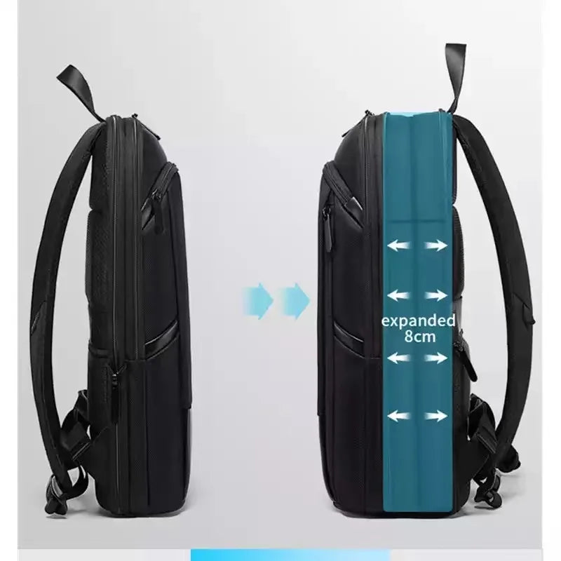 Expandable 15.6 Laptop Backpack Black