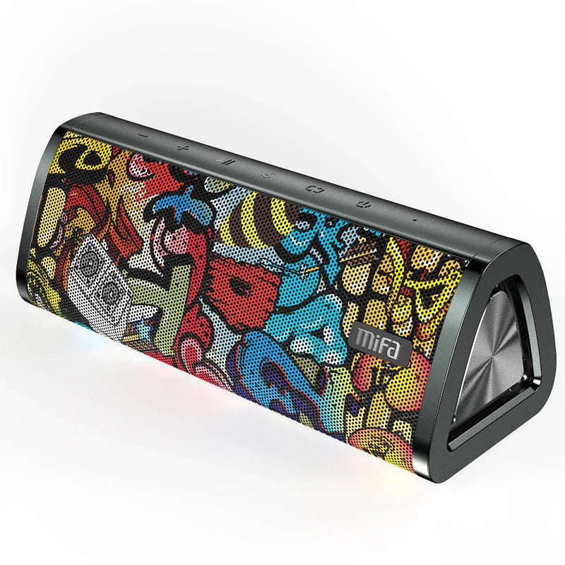 Portable Bluetooth Speaker Black-Graffiti
