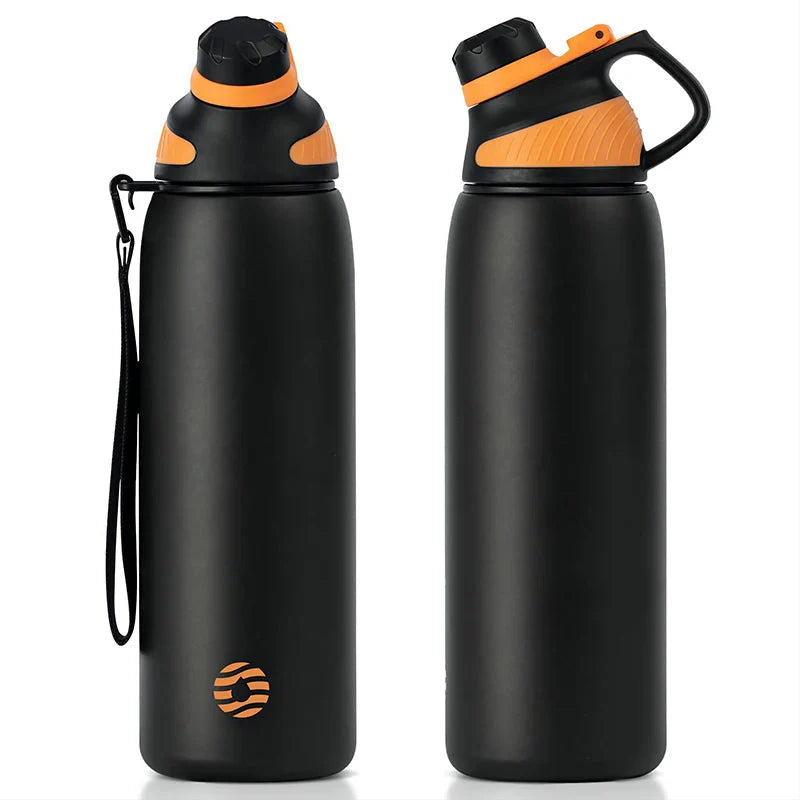 1000ml Stainless Steel Thermo Bottle Black
