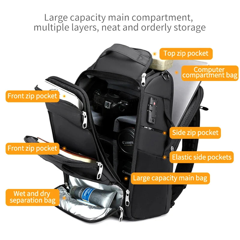 Professional Photography Backpack Black