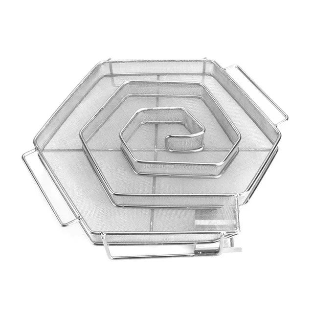 Hexagon BBQ Smoke Generator Silver
