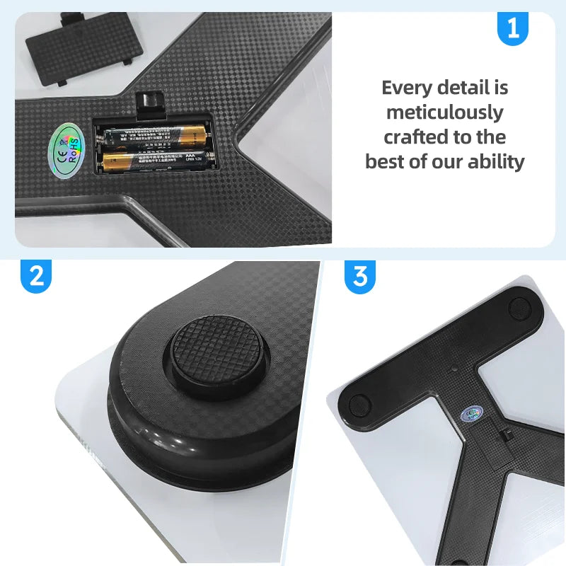 Smart Bluetooth Body Fat Scale White