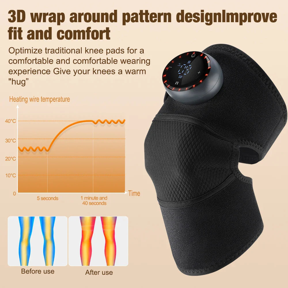 2PCS Heating Knee Shoulder Elbow Massager