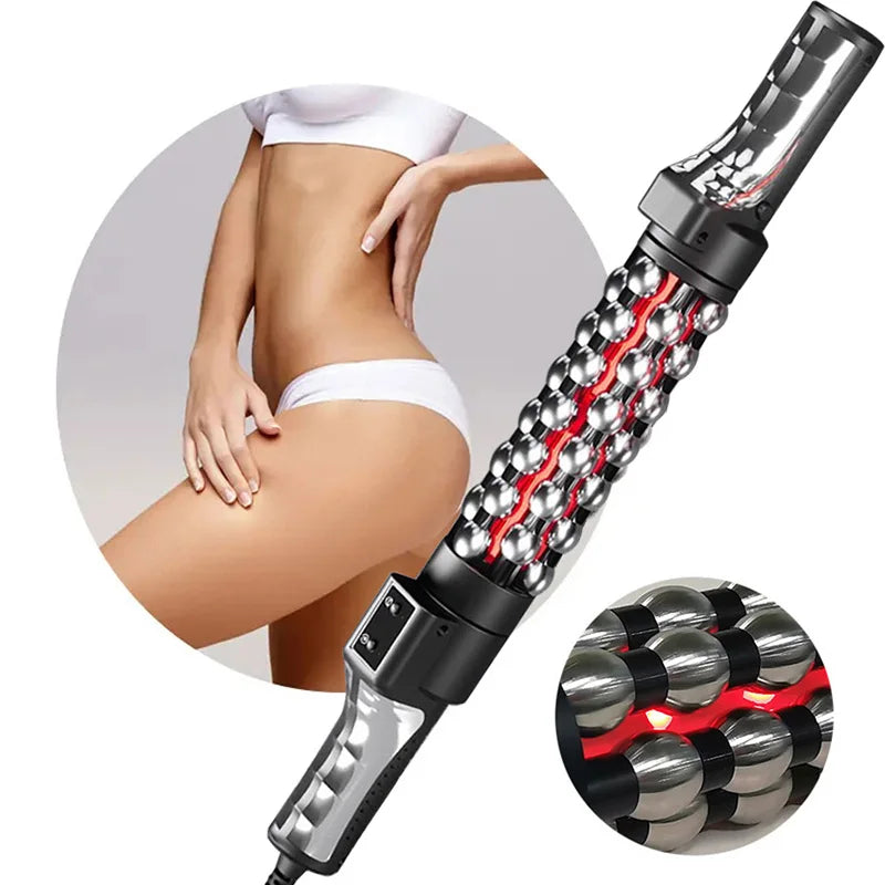 Relaxed 360° Red Light Heated Massage Roller Grey