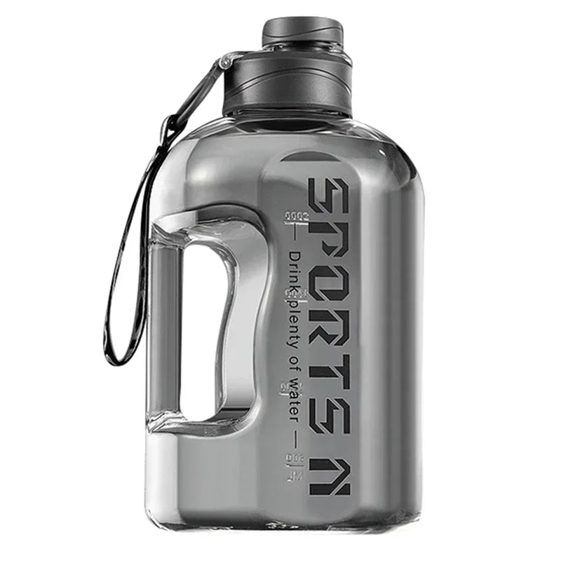 2.7L Sports Water Bottle Grey