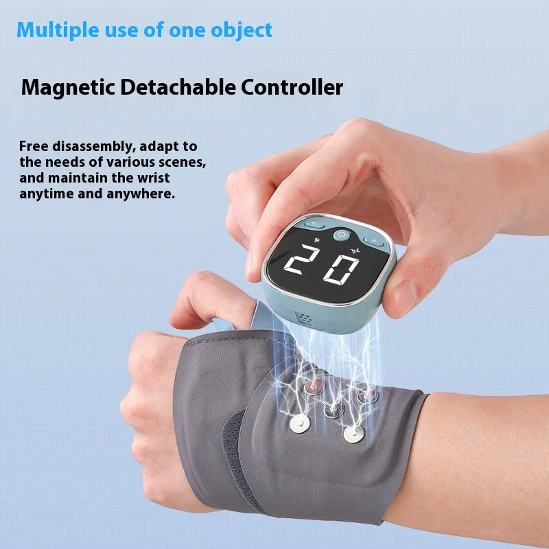 Electric Heating Wrist Massager with 5-Level Grey