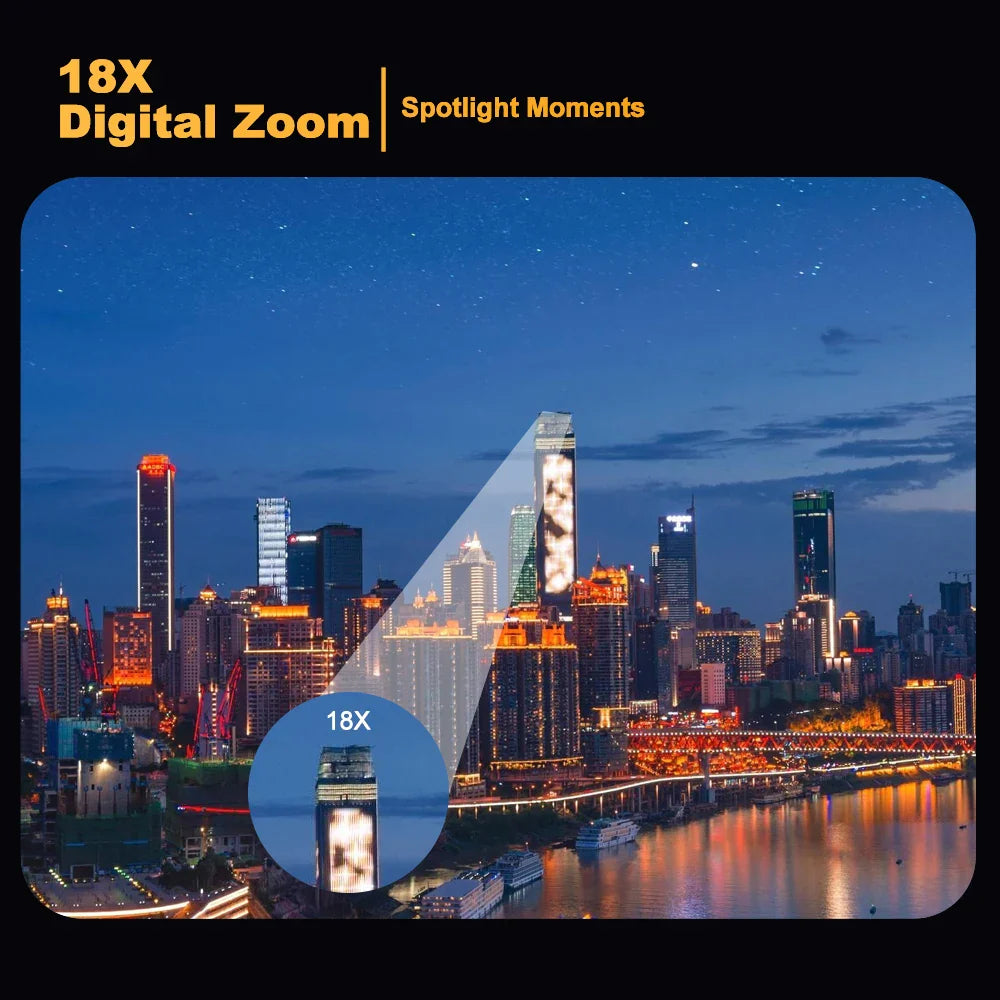 Digital Camera 3.0 Rotatable Screen Black