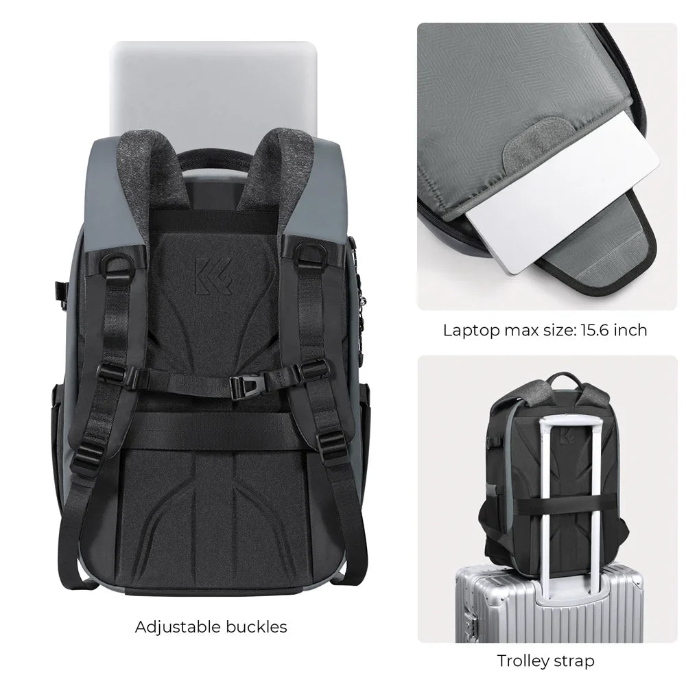 22L Photography Camera Backpack Black