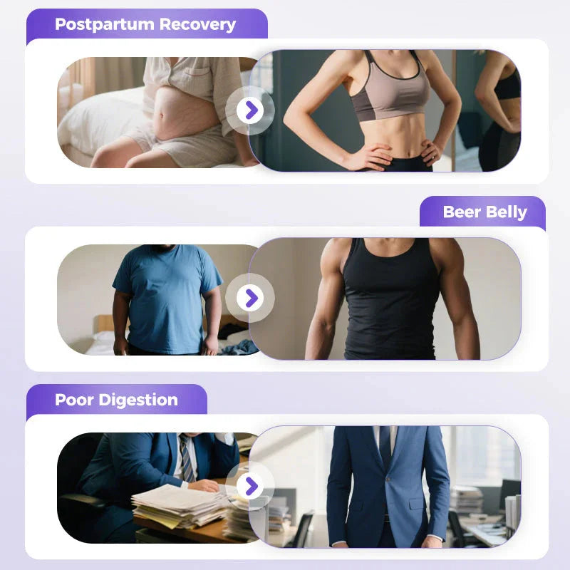 Multifunctional Fascia Massage Ring with Belt Purple