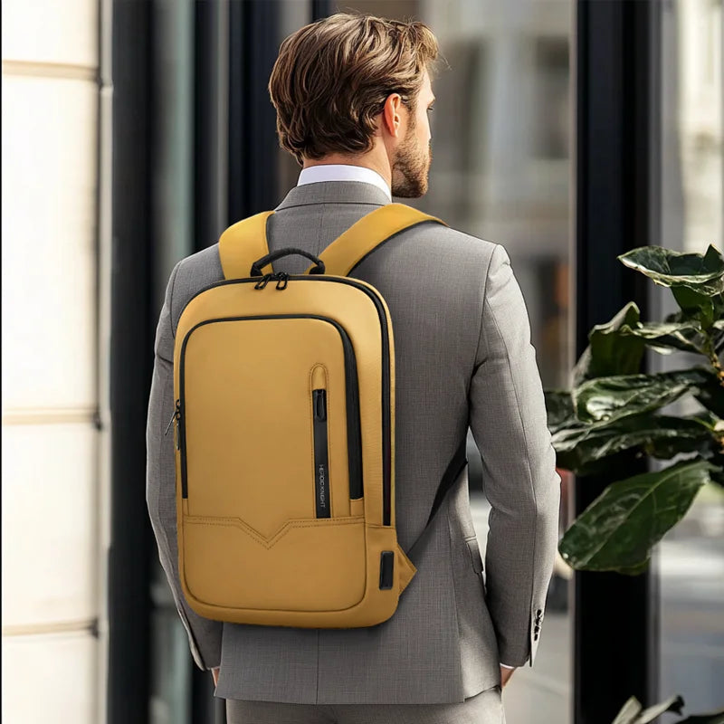 15.6-Inch Thin Laptop Backpack Yellow