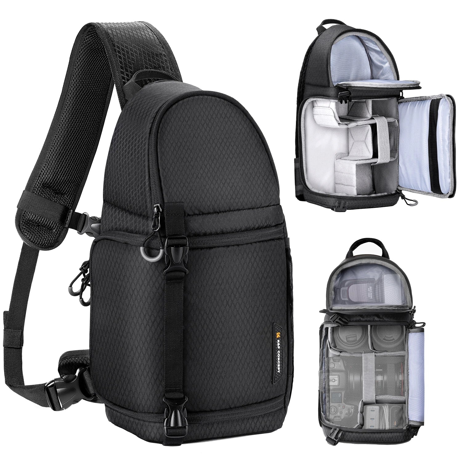 10L Camera Sling Backpack Black