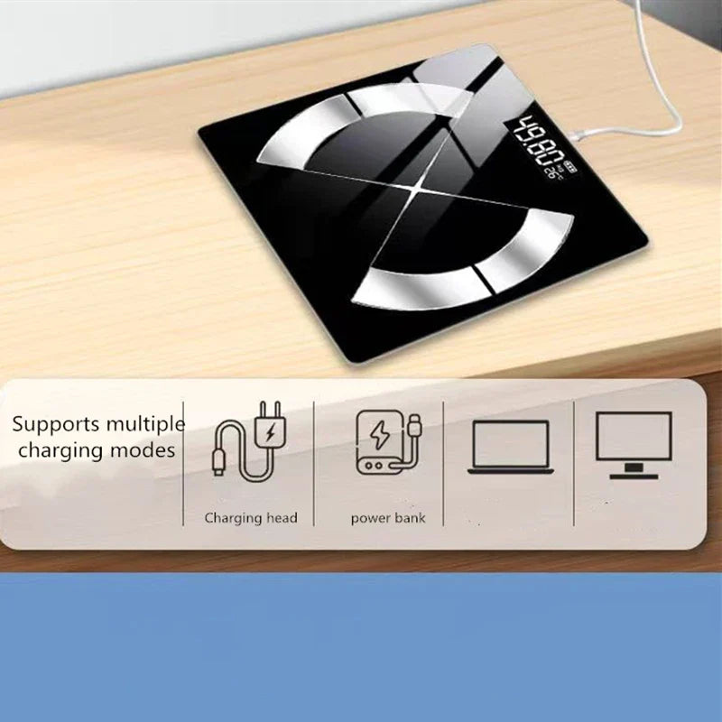 Bluetooth Smart Body Fat Scale Black