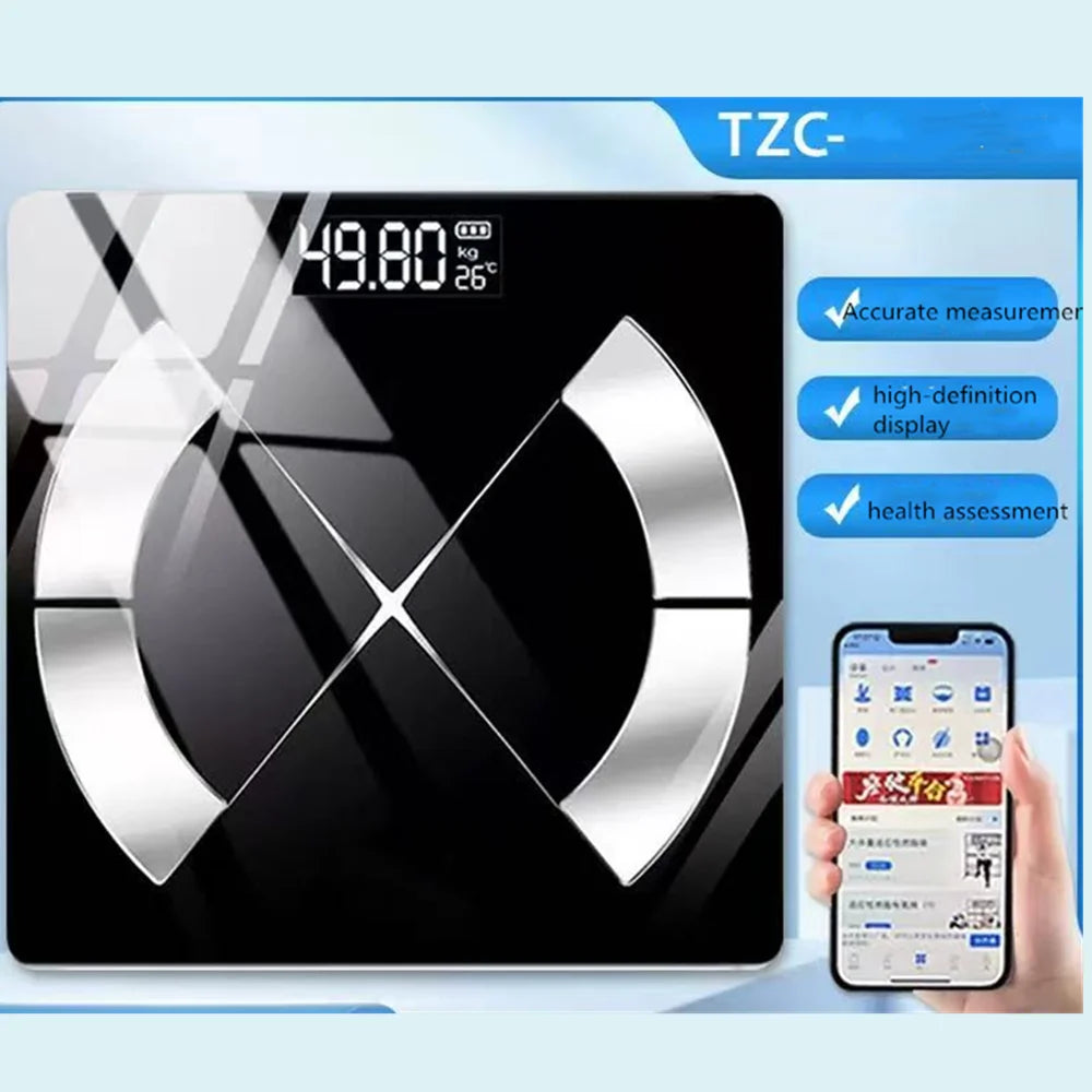 Bluetooth Smart Body Fat Scale Black