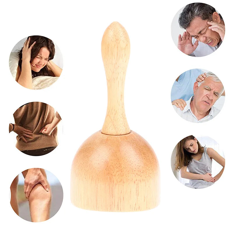 2PCS Wooden Cupping Therapy Massage Tools Natural