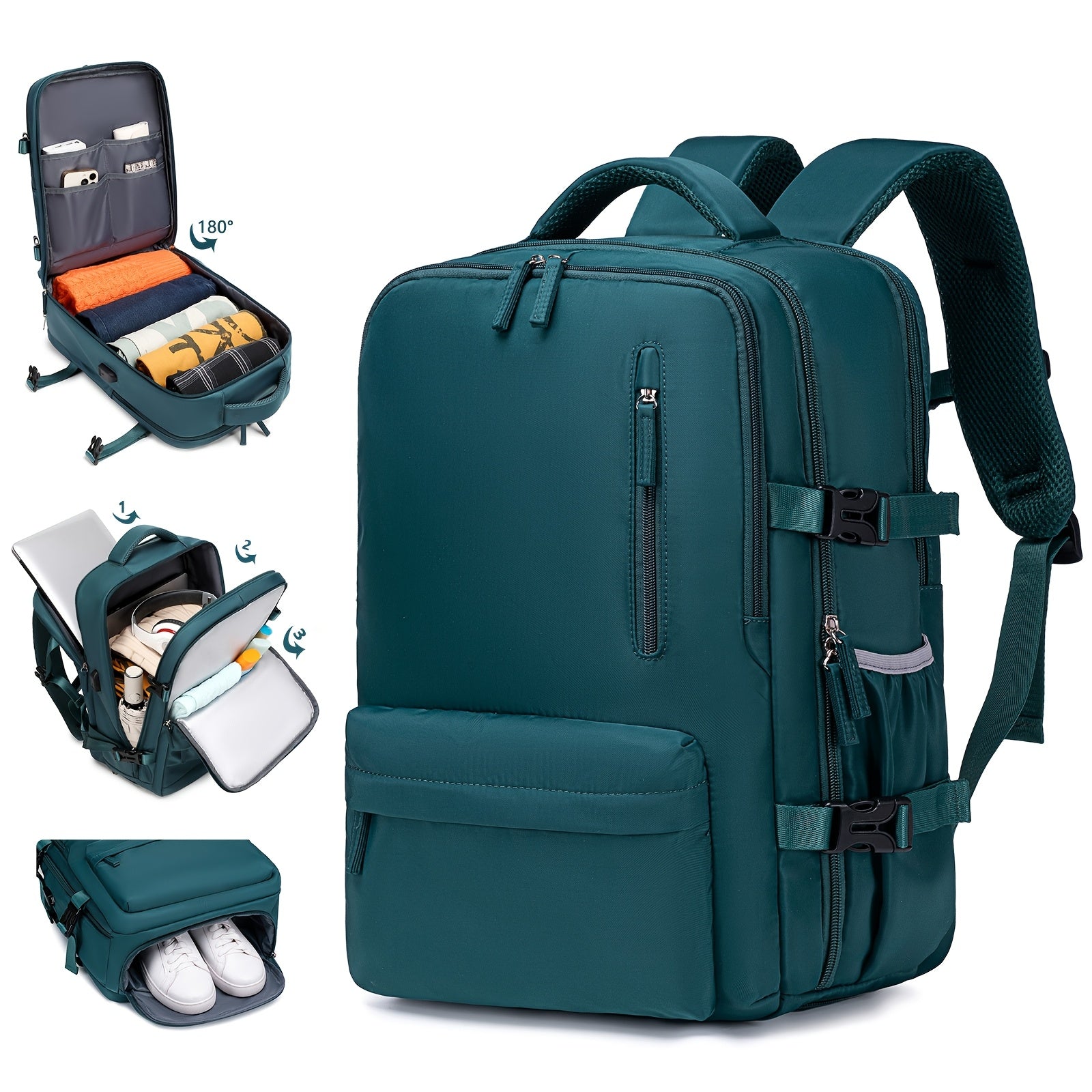 Large Capacity Travel Backpack with USB Charging