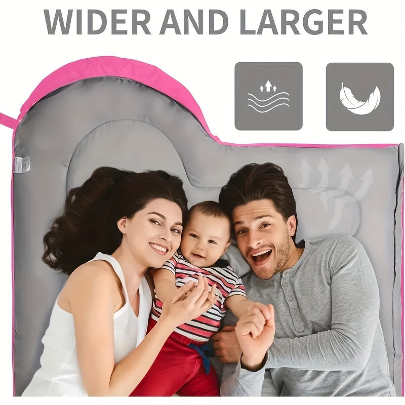 4-Season Lightweight Camping Sleeping Bag for Adults
