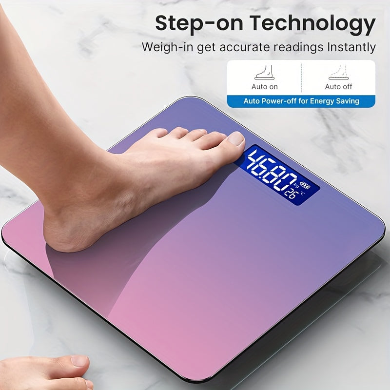 High-Precision Smart Bathroom Scale with LCD Display