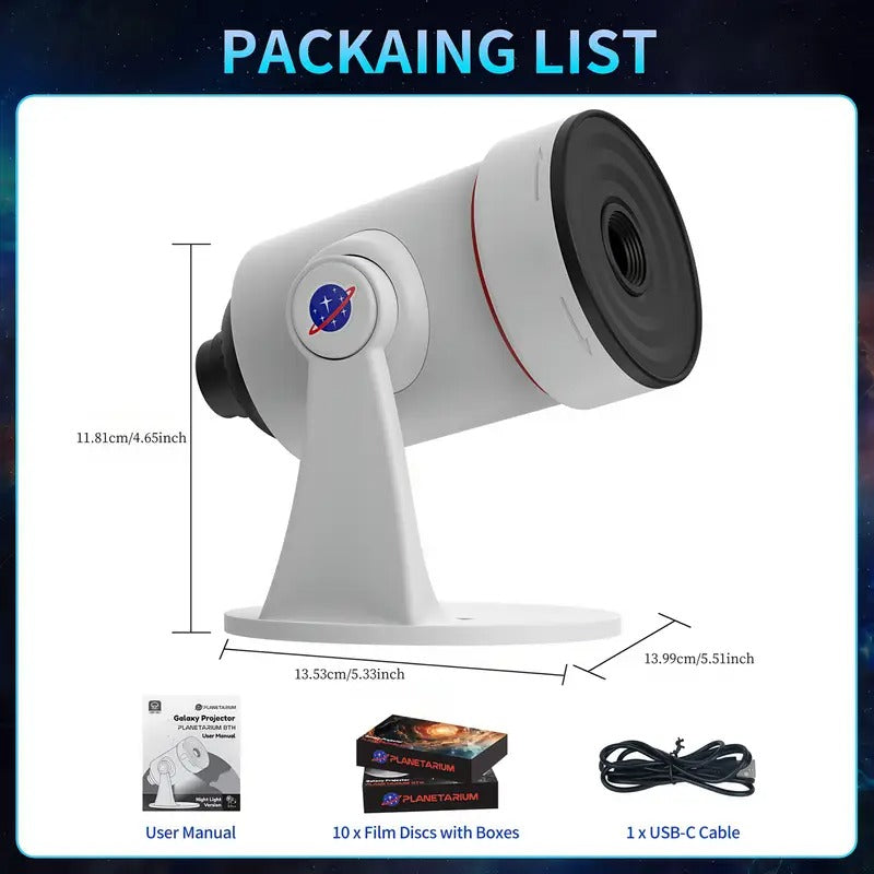 Planetarium Projector 8th Gen Rotating Galaxy Light