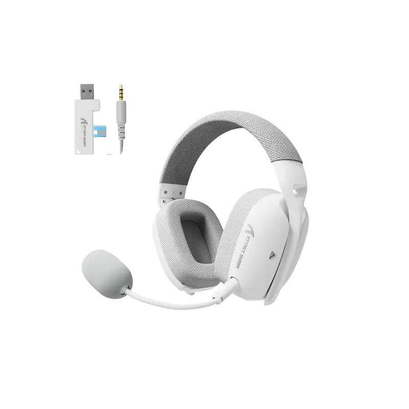 Wireless Gaming Headset with Dual Mic & Type-C Charging