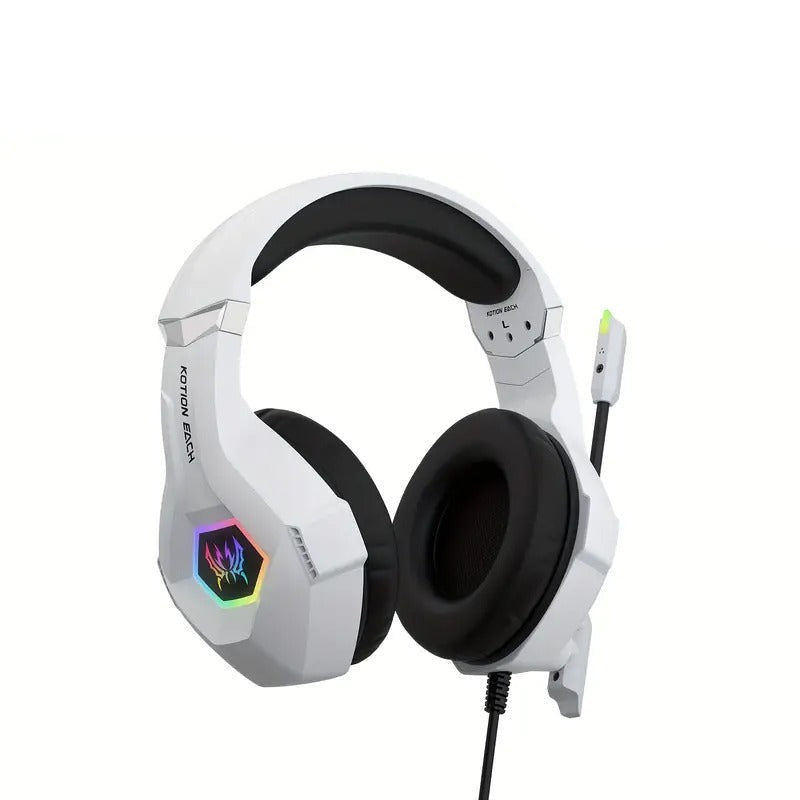 Wired Gaming Headset with RGB Lighting & Mic