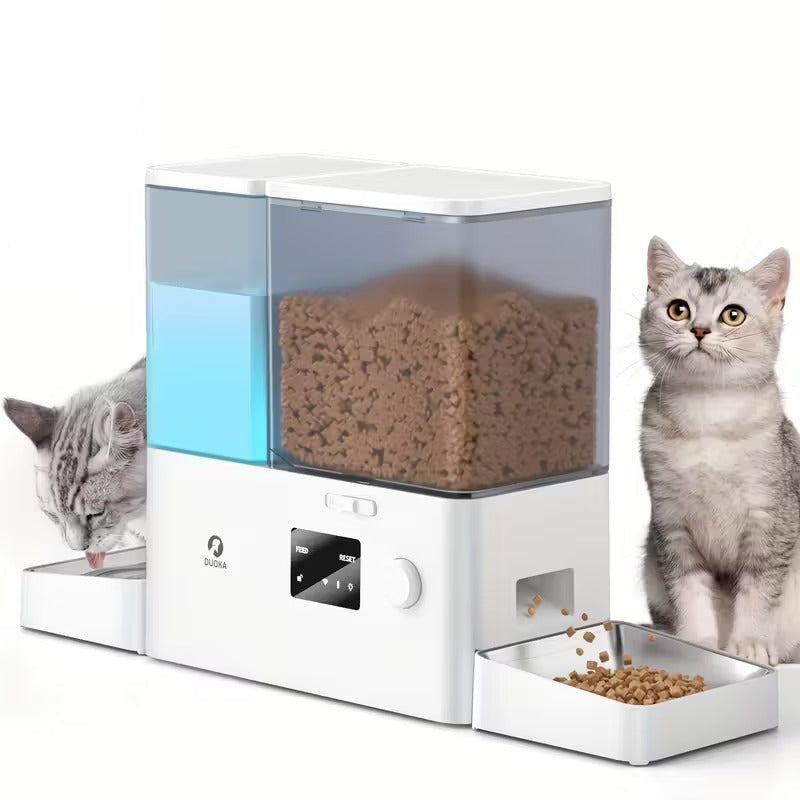 Smart Automatic Cat Feeder and Water Dispenser with App Control