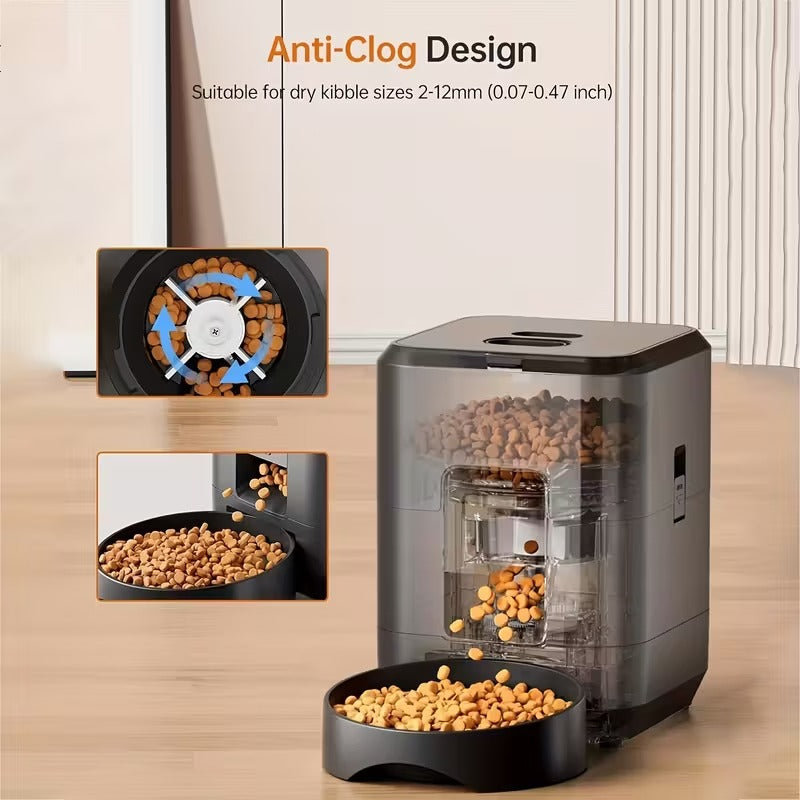 Automatic Pet Feeder with Touch Screen for Cats & Dogs