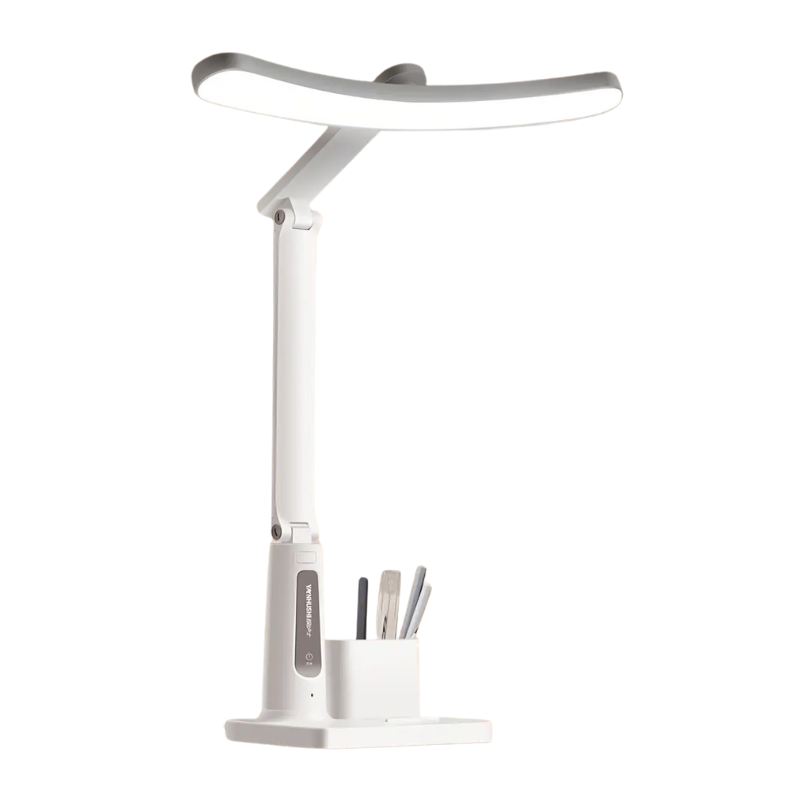 Desk Lamp with Adjustable Arm and Phone Holder