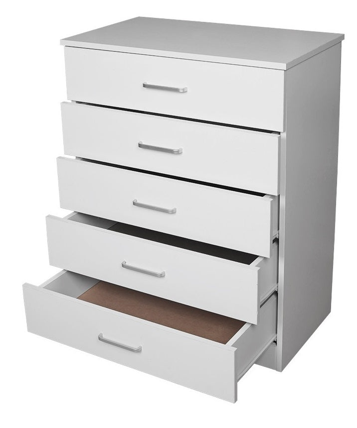 Classic Elegance: Five-Drawer Chest For Organized Living