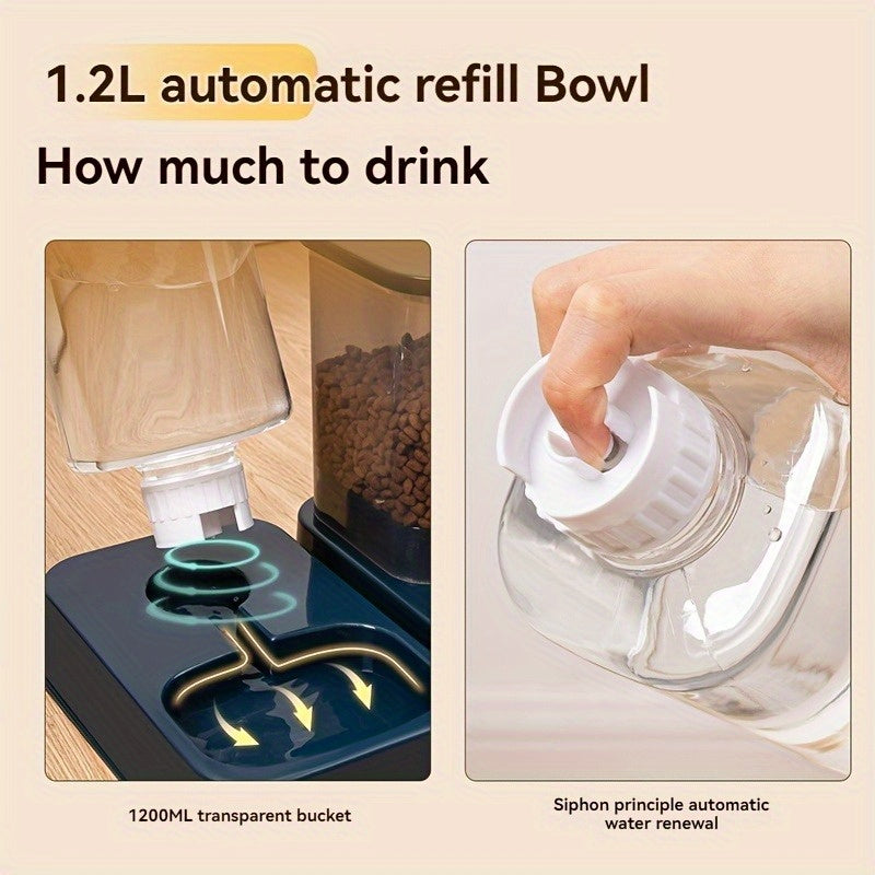 Water Dispensers Set For Cats & Dogs Automatic Pet Feeders