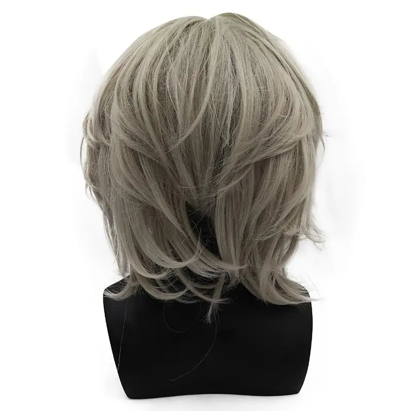 Spectral Elegance: The Haunting Beauty of a White-Haired Ghost Mask