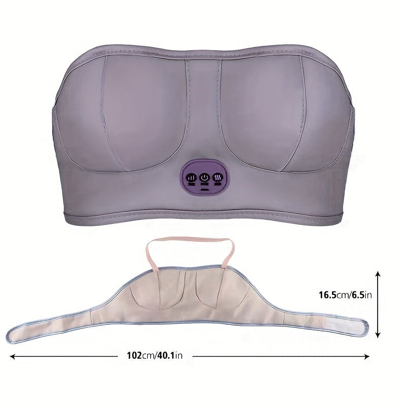 Relaxing Electric Breast Massager With Usb Charging(Silvery Grey)