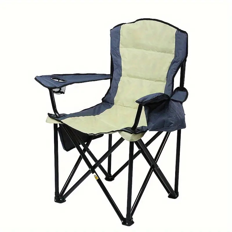 Portable Outdoor Folding Chair - Beige Yellow