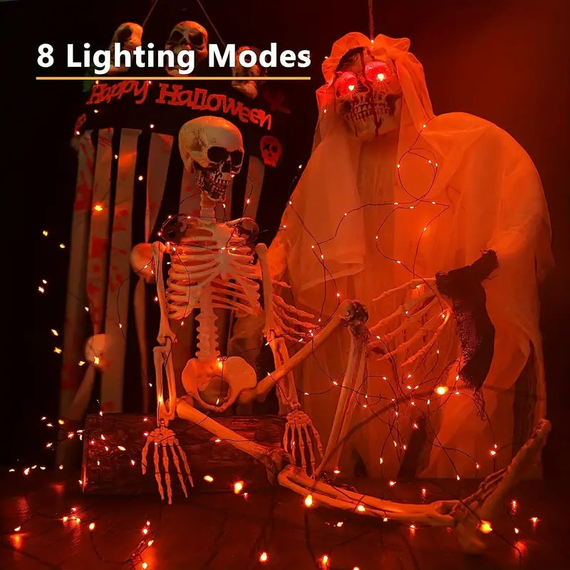 Twinkling Holiday Glow: Christmas Solar Copper Wire Lights