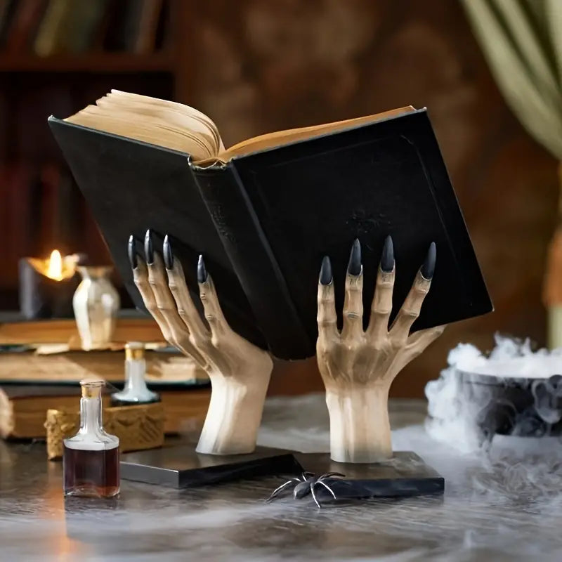 2-Piece Hand Bookends - Resin Decor