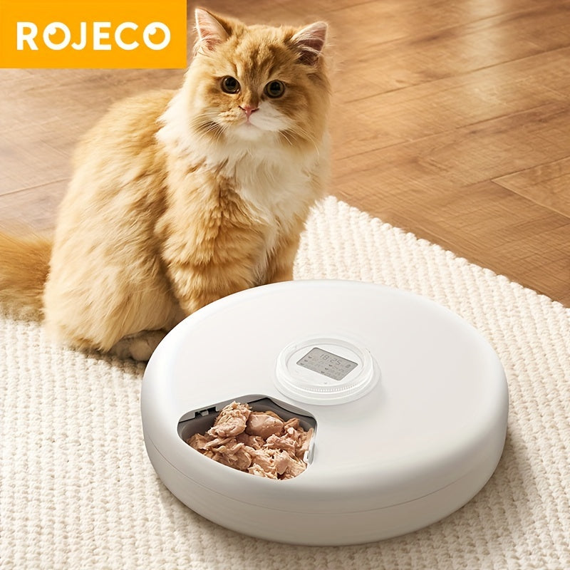 Smart 6-Meal Automatic Cat Feeder Dispenser