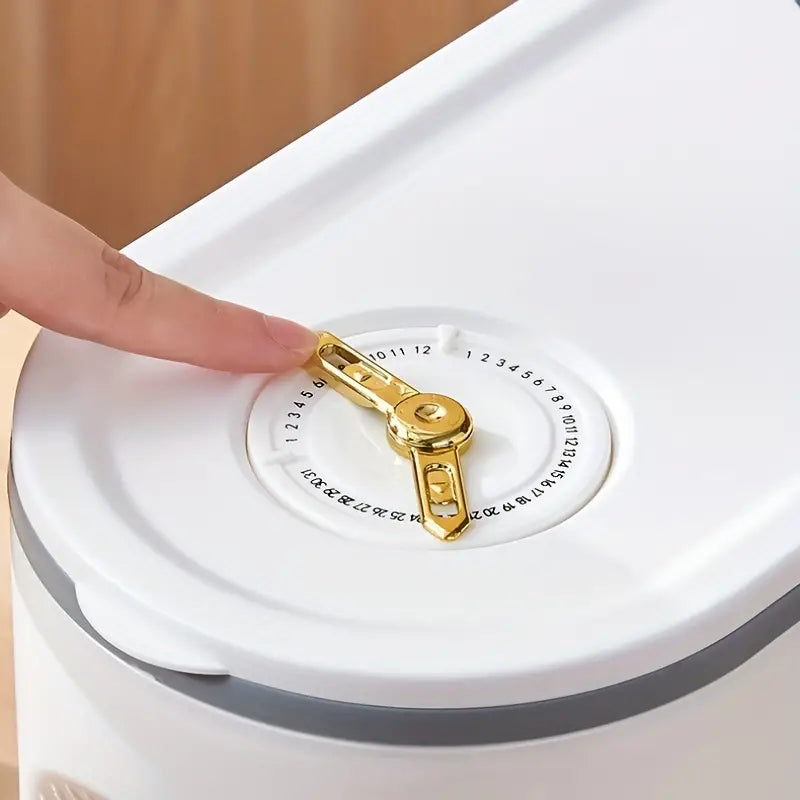 22lbs Rice Bucket with Measuring Cup - Cereal Storage Container(Large)