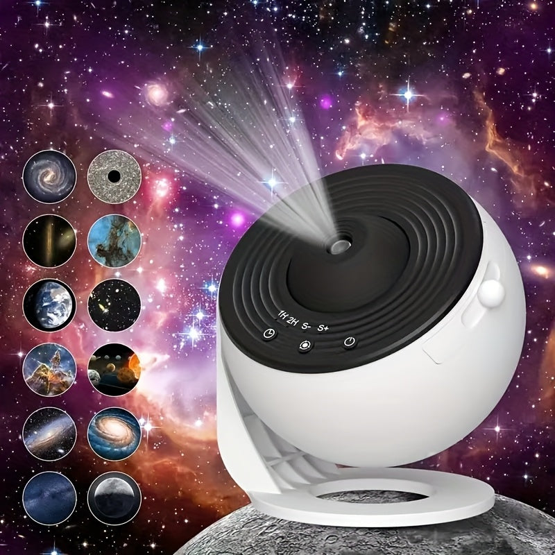Galaxy Star Projector with 13 Discs USB
