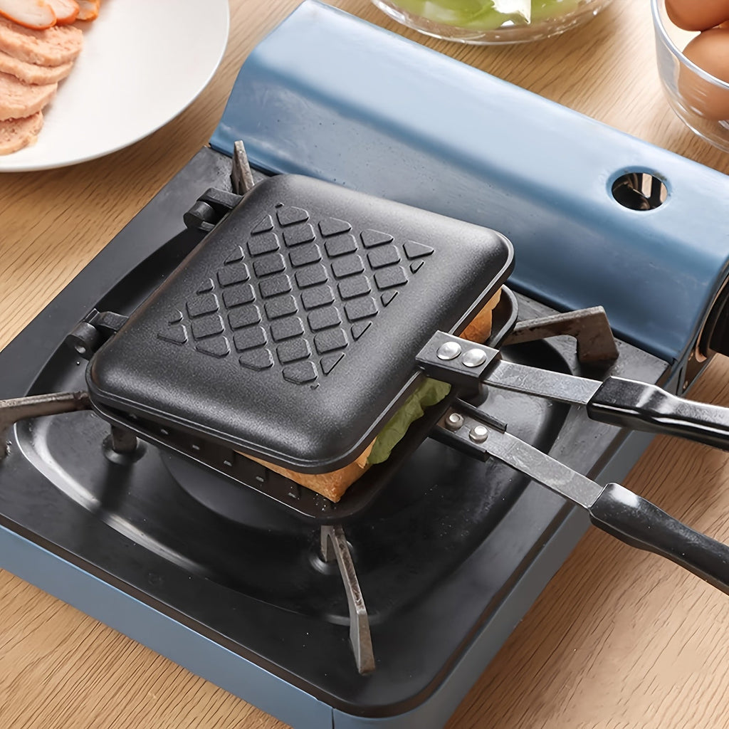 Double-Sided Grill Non-Stick Sandwich & Waffle Maker