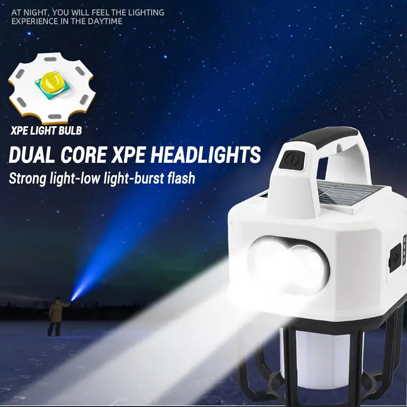 Solar Powered Camping Lantern with Multifunctional Charging - Your Ultimate Outdoor Companion
