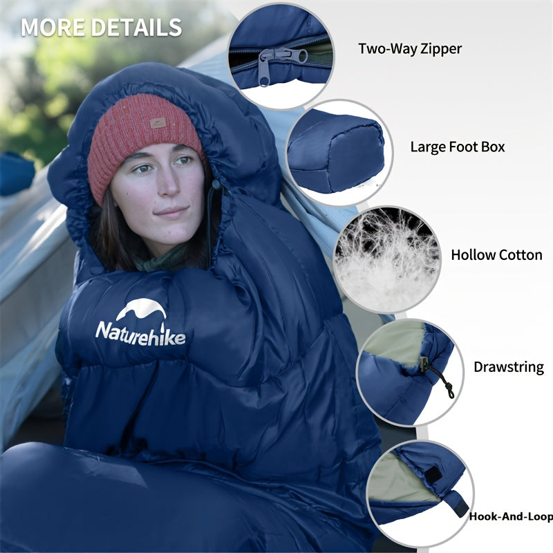 4-Season Lightweight Mummy Sleeping Bag for Camping
