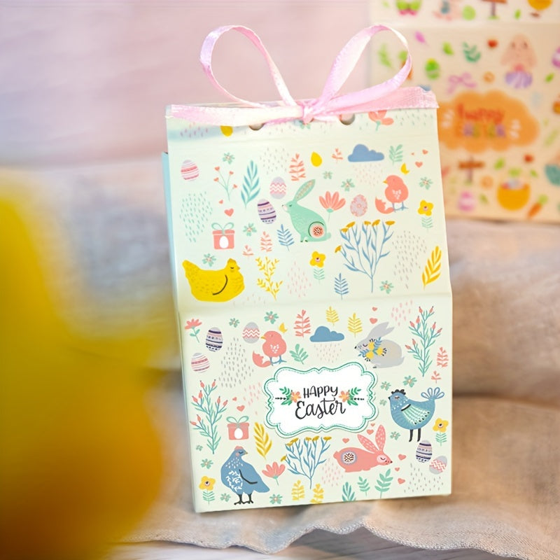 24-Pack Easter Treat Boxes with Ribbon
