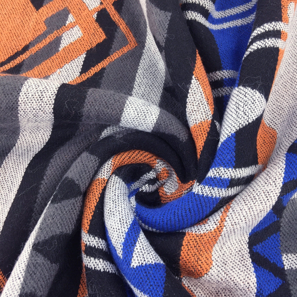 Women's Vintage Hooded Plaid Shawl Blanket Scarf
