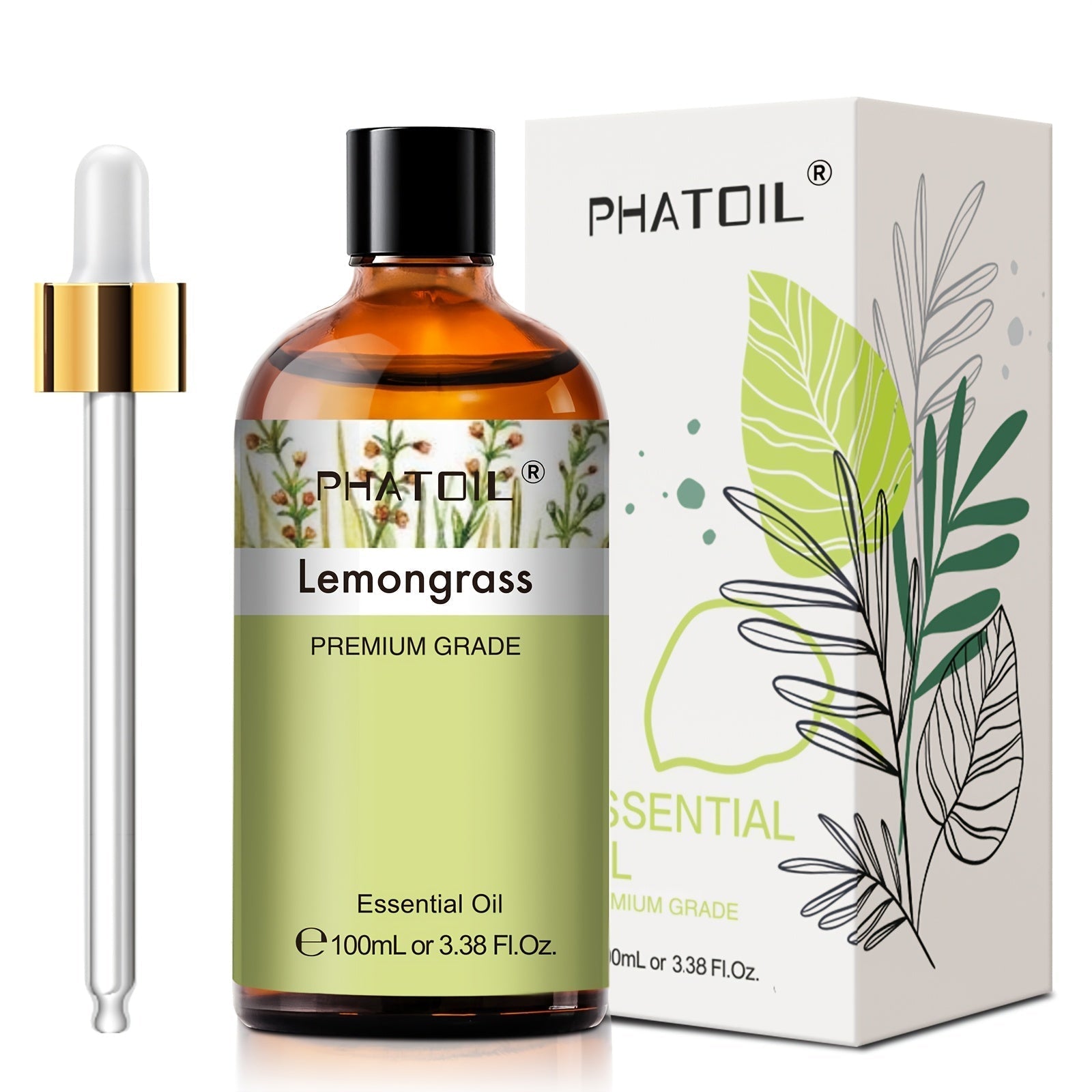 Lemongrass Essential Oil 100Ml For Diffusers & Humidifiers