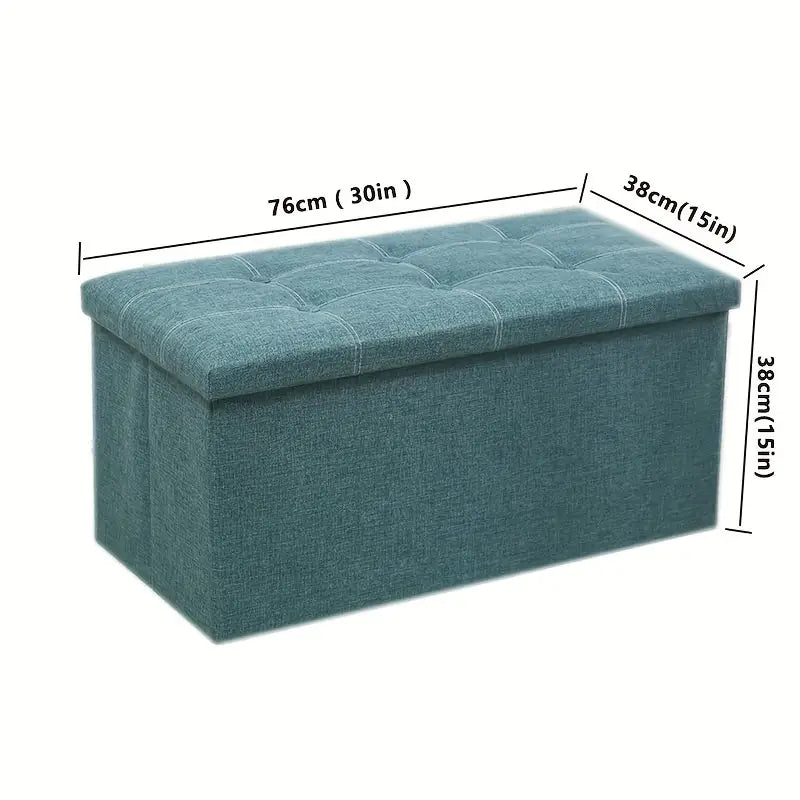 Durable Morandi Green Storage Stool