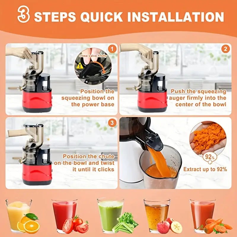 Fruits and Vegetables Slow Juicer