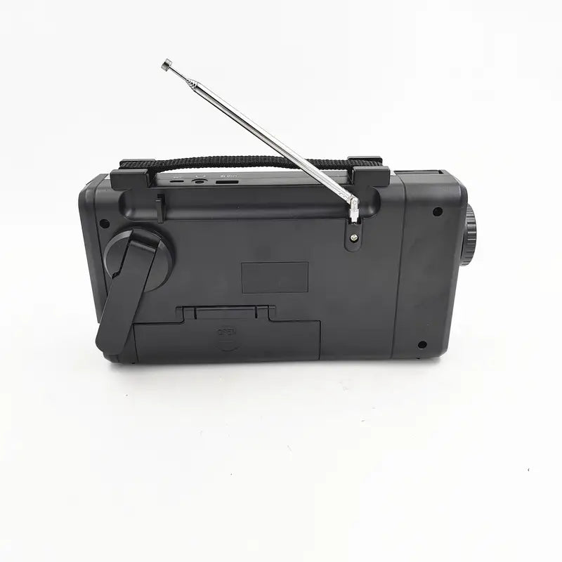 Solar Hand Crank Power Emergency Radio with Multi-Band Functionality