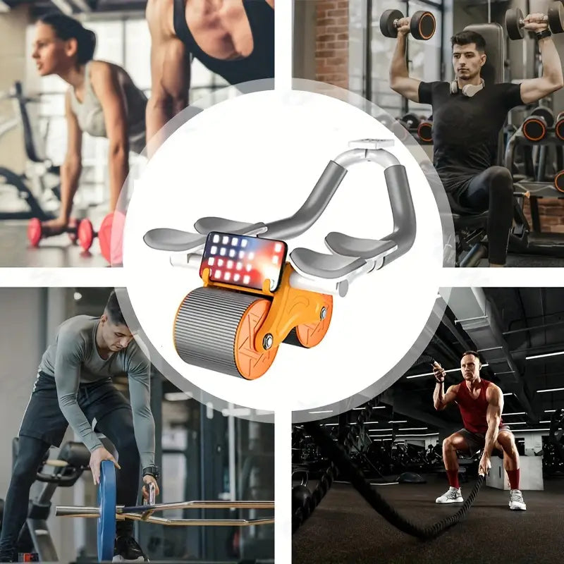 Rapid Rebound Abdominal Exercise Wheel - Dual-Wheel Design